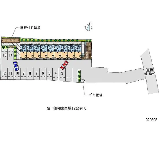 ★手数料０円★厚木市及川　月極駐車場（LP）